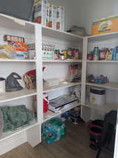 View of storage room