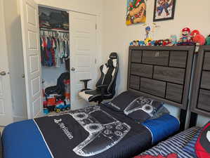 Bedroom featuring a closet