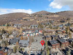 Mountain view with nearby suburban area