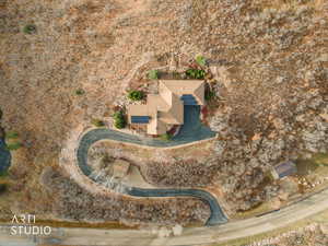 Aerial view of property and surrounding area