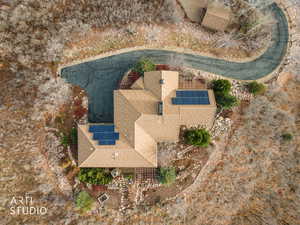 Aerial view of property and surrounding area