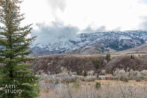 View of mountain background