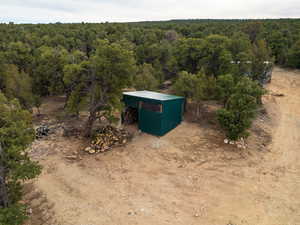 Drone / aerial view of a forest