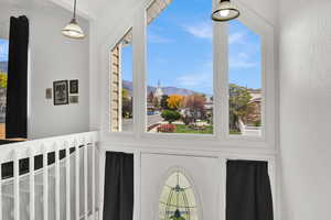 Detailed view of mountains