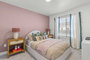 photo is of model home