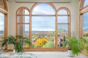 Detailed view of mountains