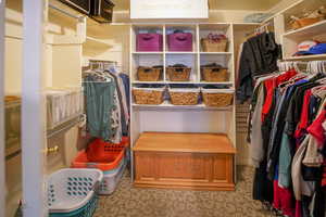 View of spacious closet
