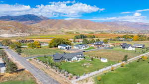 Aerial view of property and surrounding area
