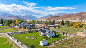Aerial view of property and surrounding area