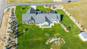 Aerial view of property and surrounding area