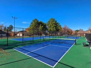 View of tennis court/Pickel Ball