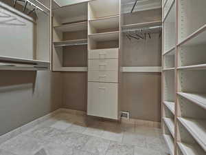 View of spacious closet