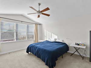 Oversized Master Bedroom w large bath and private balcony.