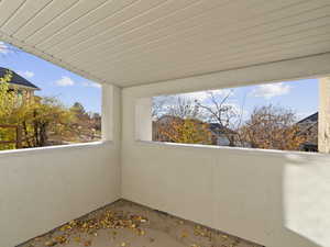 Private balcony from master bedroom