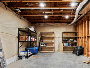 Storage room with electric panel
