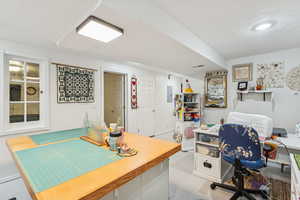 Office space featuring electric panel