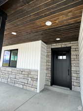 View of exterior entry