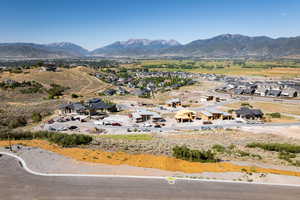 Mountain view featuring nearby suburban area