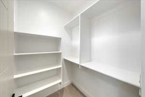 View of spacious closet