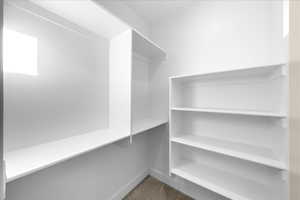 View of spacious closet