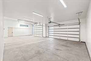 Garage with baseboards