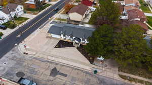 Aerial view of property and surrounding area