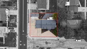 View of property location with property boundaries highlighted