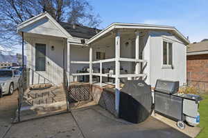 Rear view of the house.