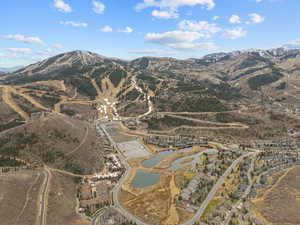 Mountain view featuring a nearby body of water