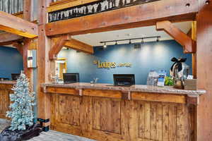 Reception with bar with sink