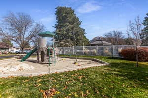 View of community jungle gym