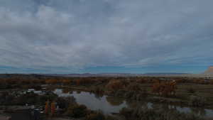 Water view with a mountain backdrop