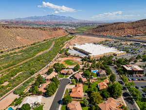 Drone / aerial view of mountains