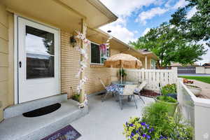 View of patio / terrace featuring outdoor dining area