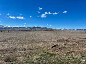 Mountain view with rural landscape