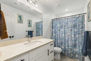 Full bathroom with vanity