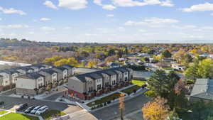 Aerial view of residential area