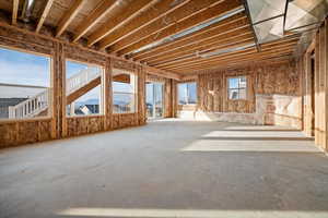 Misc room with a mountain view