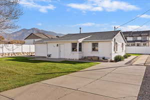 Front view of the home