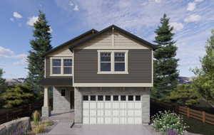 Craftsman elevation rendering
