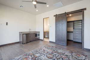Detached casita with mini fridge,  microwave and sink