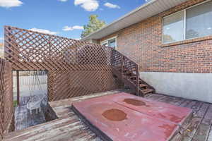 View of wooden terrace