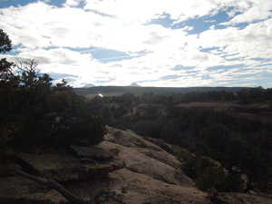 View of mountain background