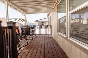 Deck featuring a residential view