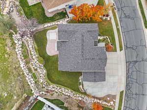 Aerial view of subject property