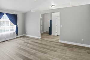 Living room and entry area with brand new LVP flooring