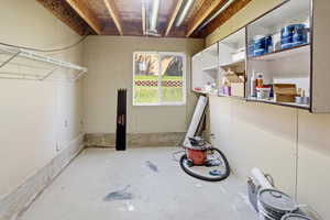 View of storage area