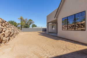 View of yard featuring a patio area
