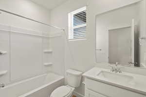 **DISCLAIMER, exterior and interior option may vary**Full bath featuring vanity and shower / bath combination