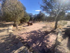 View of yard featuring a patio